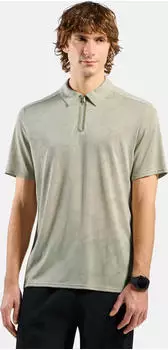 Odlo Ascent Chill-Tec Poloshirt kurzarm agate gray melange (Herren) (554222-10868)