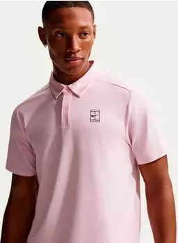 Nike Court Advantage Dri-FIT Poloshirt kurzarm pink foam/black (Herren) (FZ6907-663)