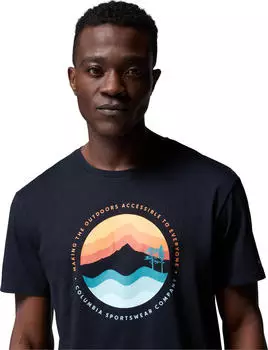 Columbia Path Lake II Graphic T-Shirt kurzarm black/circular linescape (Herren) (1934814-024)