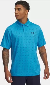 Under Armour Matchplay Printed Poloshirt kurzarm ether blue/midnight navy (Herren) (1377377-452)