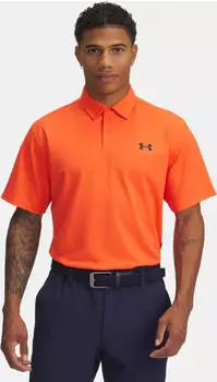 Under Armour Tee To Green Pique Poloshirt kurzarm fire/black (Herren) (1390123-847)