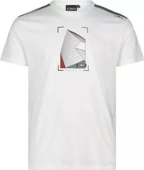 CMP Druck T-Shirt kurzarm weiß (Herren) (34F5977-A001)