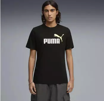 Puma Essentials 2 Colour No. 1 Logo T-Shirt kurzarm puma black/apple spritz (Herren) (684708-61)
