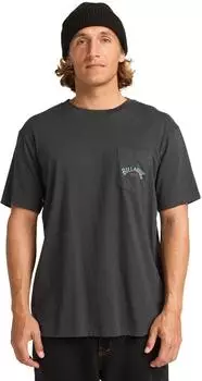 Billabong Stacked Arch T-Shirt kurzarm washed black (Herren) (EBYZT00175-waa)