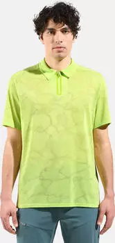 Odlo Ascent Chill-Tec Poloshirt kurzarm sharp green melange (Herren) (554222-40417)
