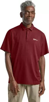 Jack Wolfskin Delgami Poloshirt kurzarm deep ruby (Herren) (1809801-2511)