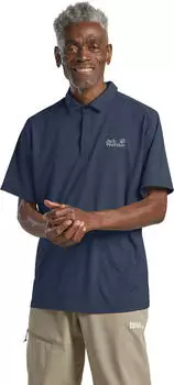 Jack Wolfskin Delgami Poloshirt kurzarm midnight sky (Herren) (1809801-C0412)