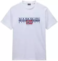 Napapijri T-Shirt S-Aylmer NP0A4HTO Wei&szlig; Regular Fit Male