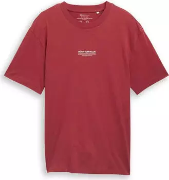 Tom Tailor Relaxed Fit aus Baumwolle T-Shirt kurzarm burnt russet (Herren) (1045021-23853)