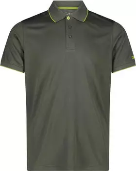 CMP Einfarbiges Pique Poloshirt kurzarm oil green (Herren) (39T5807-E319)