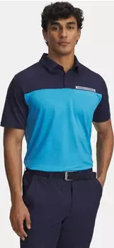Under Armour Tee To Green Color Block Poloshirt kurzarm midnight navy/ether blue/white (Herren) (1383139-412)