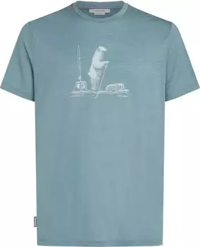 Icebreaker Merino Tech Lite III Poloshirt kurzarm blue ash (Herren) (0A56WK-0A5)