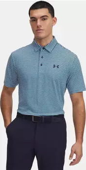 Under Armour Playoff 3.0 Stripe Poloshirt kurzarm ether blue/midnight navy (Herren) (1378676-452)
