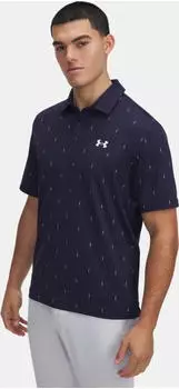 Under Armour Tee To Green Printed Poloshirt kurzarm midnight navy/white (Herren) (1383715-413)
