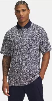 Under Armour Matchplay Printed Poloshirt kurzarm midnight navy/downpour gray/white (Herren) (1377377-418)