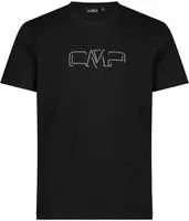 CMP 32D8147P-U901-56, CMP MAN T-shirt nero (U901) 56 Herren