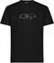CMP Baumwoll Tropical Print T-Shirt kurzarm schwarz (Herren) (32D8147P-U901)