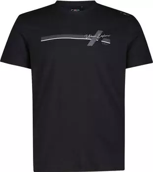 CMP Baumwoll Tropical Print T-Shirt kurzarm antracite/graffite (Herren) (30T9367-64UT)