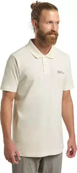 Jack Wolfskin Essential Poloshirt kurzarm cotton white (Herren) (1809301-5127)
