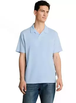 Tom Tailor Denim Basic Piqué Poloshirt Relaxed Fit (1050365) pastellblau