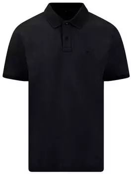 Fynch-Hatton Poloshirt Kurzarmshirt mit Polokragen schwarz