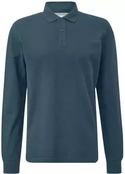 s.Oliver Langarm-Poloshirt aus Baumwoll-Piqué blau 2184647.5548.