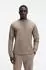 Hugo Boss T-Shirt aus Stretch-Baumwolle - Style Tee Collar Long 50576916 Hellbraun
