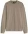 Hugo Boss T-Shirt aus Stretch-Baumwolle - Style Tee Collar Long 50576916 Hellbraun