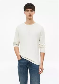 s.Oliver Longsleeve-Henley aus weicher Baumwolle creme 2188873.9303.