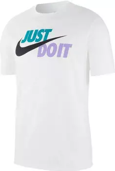 Nike JDI T-Shirt kurzarm white/spirit teal/atomic violet/black (Herren) (AR5006-101)