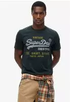 Superdry T-Shirt Marineblau Herren