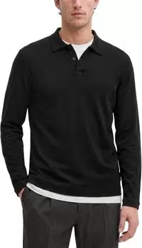 Marc O'Polo Langarm-Poloshirt regular schwarz (5000014725_0001)