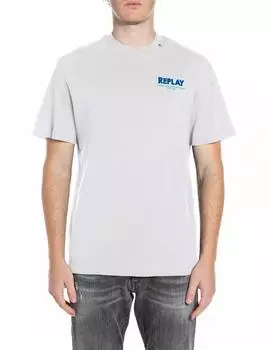 Replay T-Shirt mit Frontprint (142806350) natural white