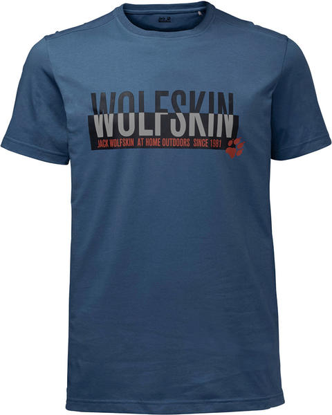 Jack Wolfskin Slogan T-Shirt ocean wave