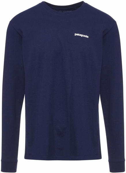 Patagonia Men's Long-Sleeved P-6 Logo Responsibili-Tee (39161) classic navy