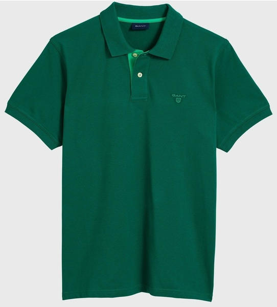 GANT Piqué-Poloshirt mit Kontrastkragen ivy green (252105-373)