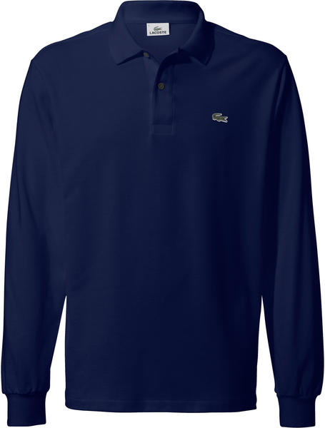 Lacoste L1312 Long-sleeve Classic Fit Polo Shirt navy blue
