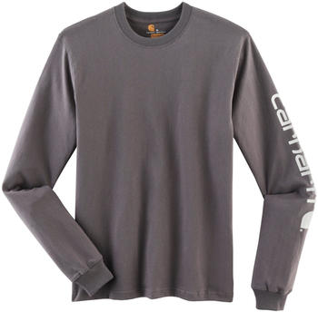 Carhartt Signature Sleeve Logo Long-Sleeve T-Shirt charcoal