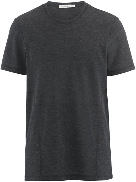 hessnatur Kurzarm-Shirt für Ihn aus Merinowolle (47981) schwarz