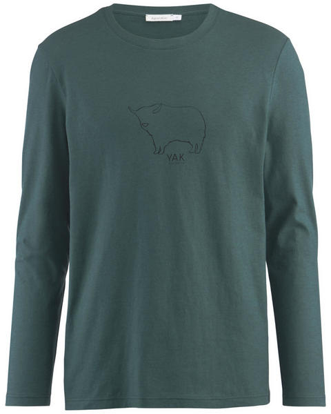 hessnatur Langarm-Shirt aus Bio-Baumwolle mit Yakwolle (48588) grün