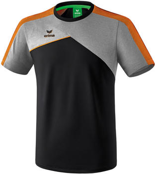 Erima Premium One 2.0 T-Shirt black/grey/orange