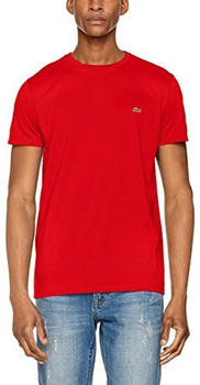 Lacoste Men's Crew Neck Pima Cotton Jersey T-shirt (TH6709) red