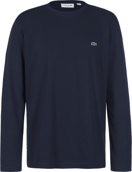 Lacoste Men's Crew Neck Longsleeve Jersey T-shirt (TH2040) navy blue