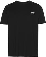 Alpha Industries Rundhalsshirt "BASIC T SMALL LOGO" Baumwolle, regular fit