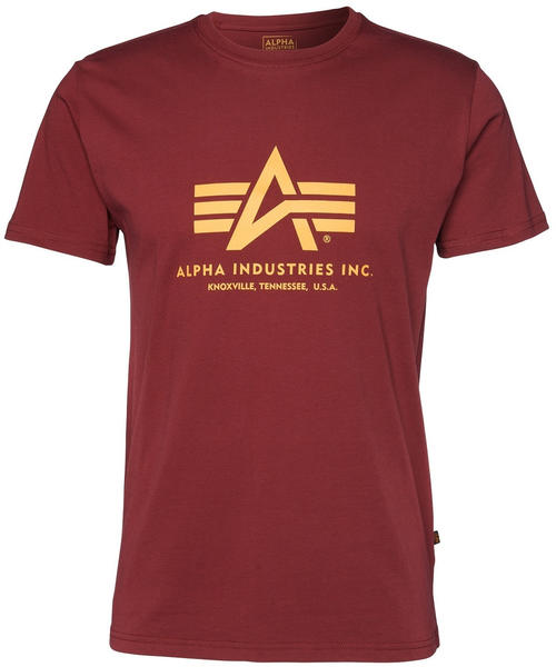 Alpha Industries Basic T-Shirt (100501-184) burgundy