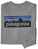 Patagonia Men's Long-Sleeved P-6 Logo Responsibili-Tee (38518) gravel heather