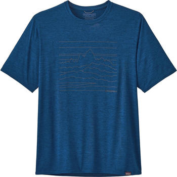 Patagonia Capilene Cool Daily Graphic Shirt (45235) up high endurance: superior blue x-dye