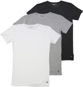 Tommy Hilfiger 3er-Pack Basic-T-Shirts aus Baumwolle (2S87905187) black/grey heather/white