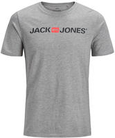 Jack & Jones Herren T-Shirt JJECORP LOGO TEE SS CREW NECK Light Grey Melange