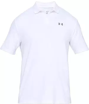 Under Armour UA Performance Textured Poloshirt (1342080) white/pitch gray 100 Under Armour UA Performance Textured Poloshirt (1342080) white/pitch gray 100